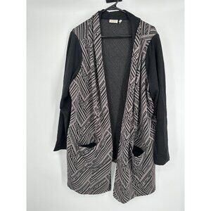 LOGO by Lori Goldstein Cardigan Sweater Gray‎ Plus Size 2X